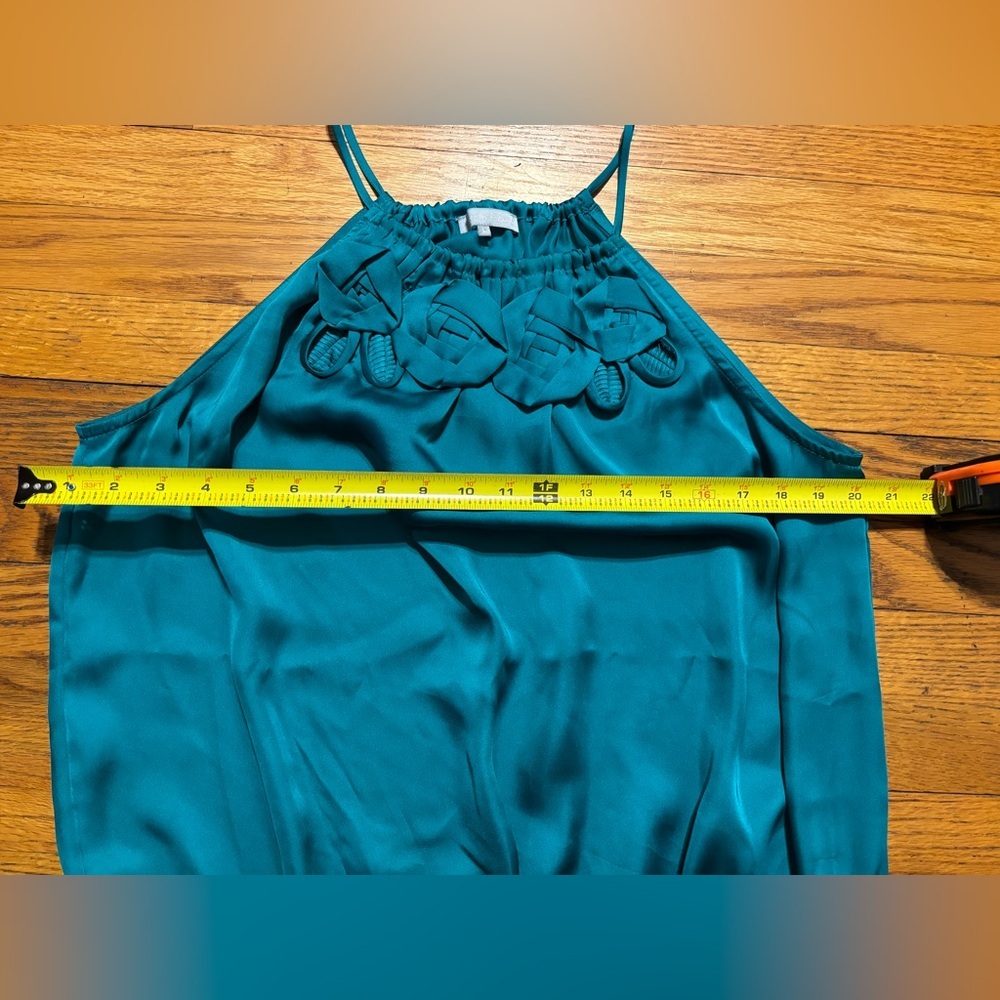 Violet & Claire Teal Sleeveless Top - Picture 2 of 7